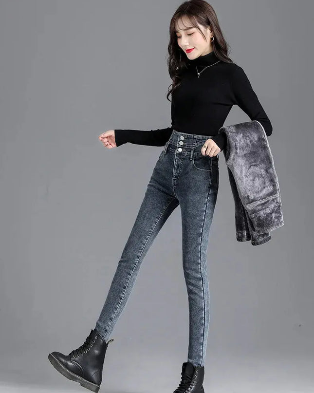 High-Quality Winter Fleece Leggings - Thick High-Waist Comfort - Next Level