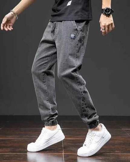 Spring Summer Cargo Jeans Men in Black and Blue - Streetwear Style - Next Level