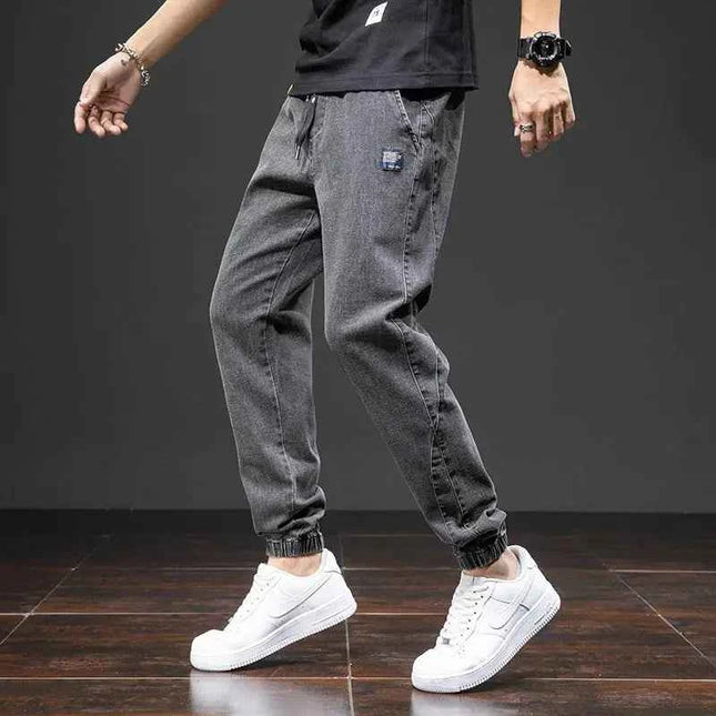 Spring Summer Cargo Jeans Men in Black and Blue - Streetwear Style - Next Level