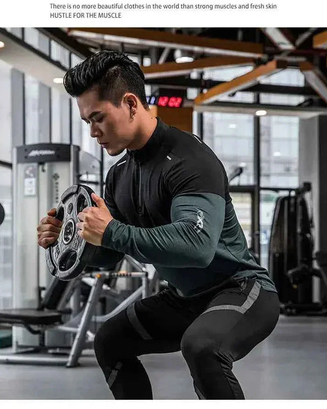 Mens Gym Compression Shirt Male Rashgard Fitness - Next Level