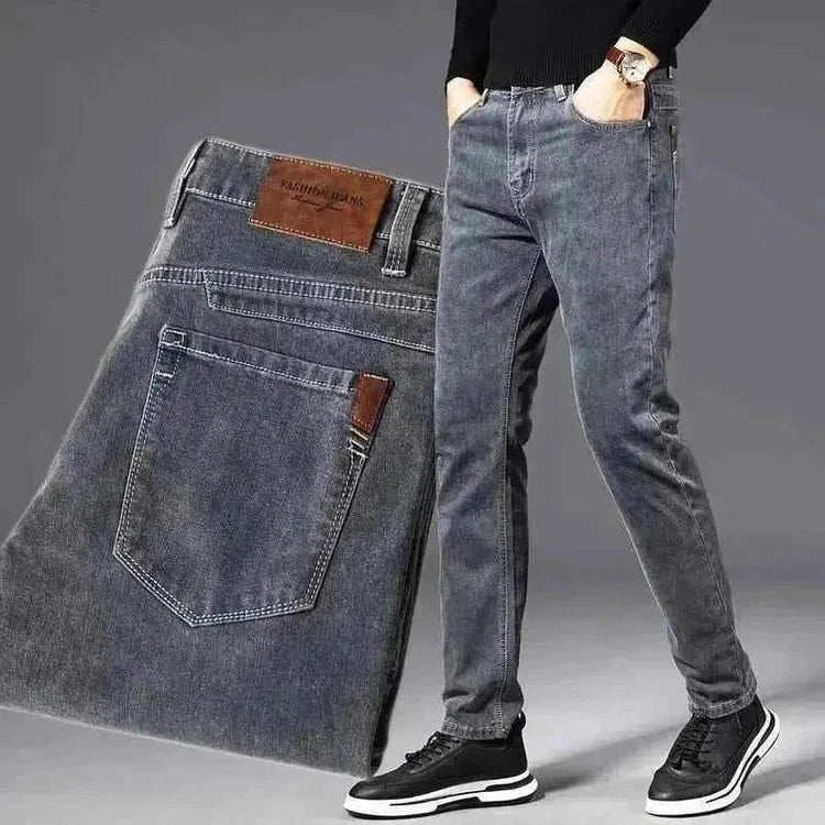 Stylish ICPANS Herren Denim Jeans in geradem Schnitt für komfortable und vielseitige Herrenmode