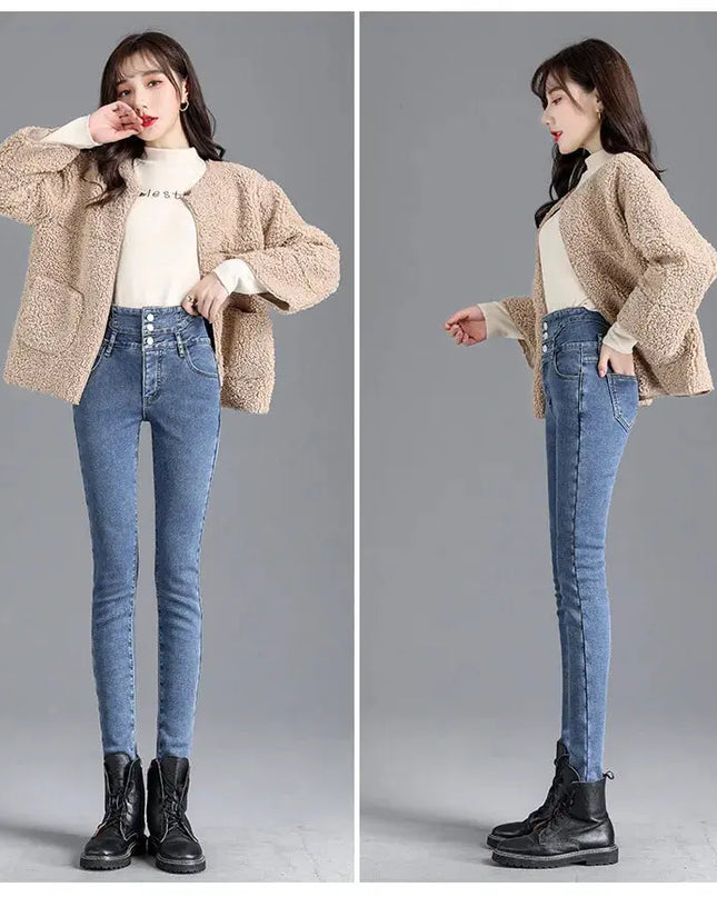 High-Quality Winter Fleece Leggings - Thick High-Waist Comfort - Next Level