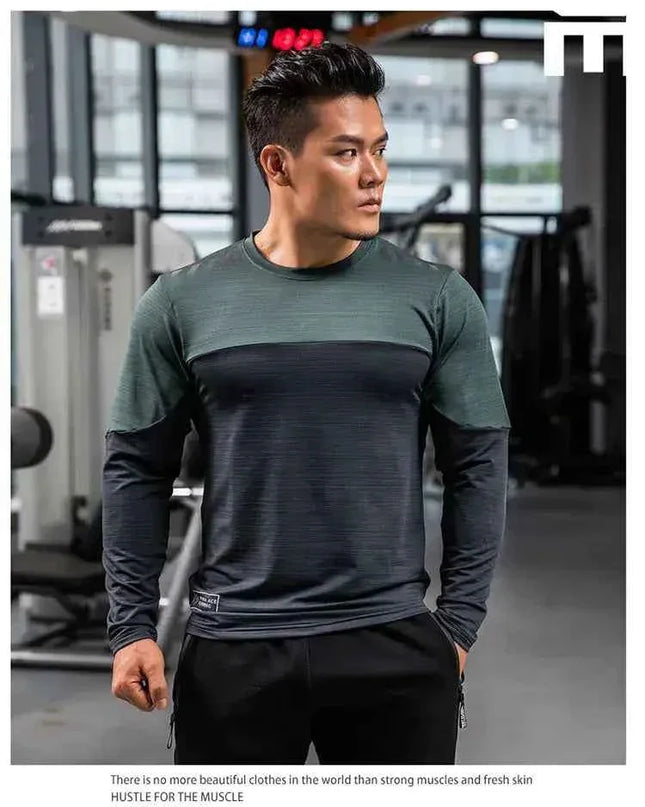 Mens Gym Compression Shirt Male Rashgard Fitness - Next Level