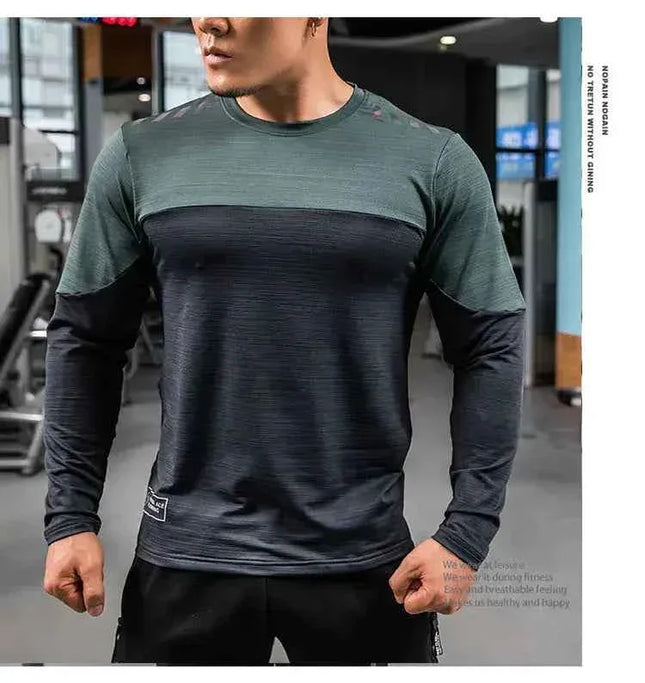 Mens Gym Compression Shirt Male Rashgard Fitness - Next Level