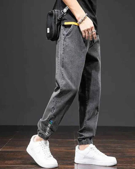 Spring Summer Cargo Jeans Men in Black and Blue - Streetwear Style - Next Level