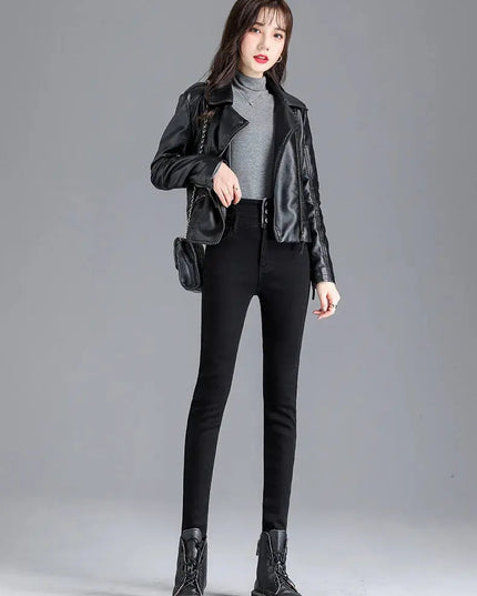 High-Quality Winter Fleece Leggings - Thick High-Waist Comfort - Next Level