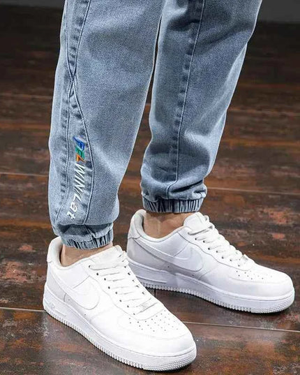 Spring Summer Cargo Jeans Men in Black and Blue - Streetwear Style - Next Level