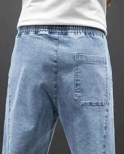 Spring Summer Cargo Jeans Men in Black and Blue - Streetwear Style - Next Level