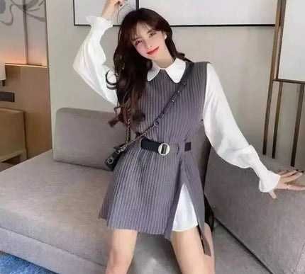 Strickwesten Damen Set - Zwei-teiliges Strickoutfit für stylische Frühlingslooks - Next Level