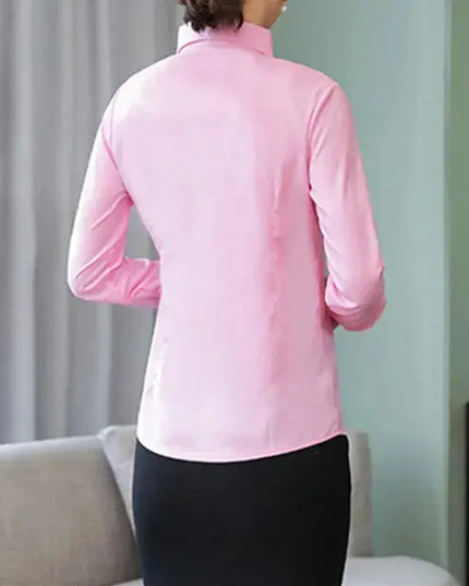 Elegant Women White Long Sleeve Shirt - Stylish & Versatile for Any Occasion - Next Level