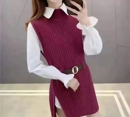 Strickwesten Damen Set - Zwei-teiliges Strickoutfit für stylische Frühlingslooks - Next Level