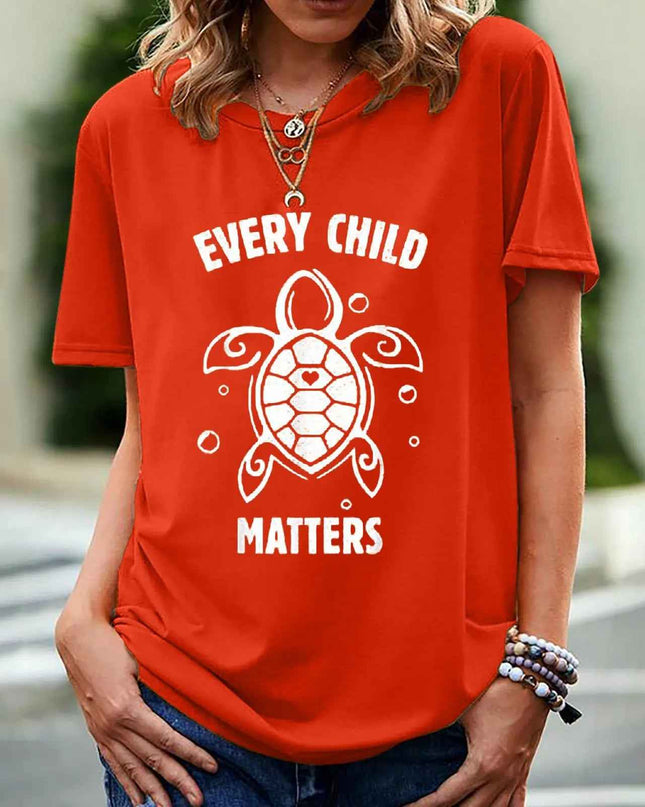 Every Child Matters T-shirt for Women - Short Sleeve Print Design - Next Level