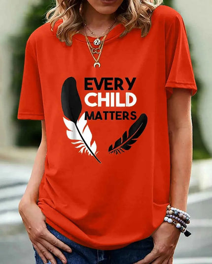 Every Child Matters T-shirt for Women - Short Sleeve Print Design - Next Level