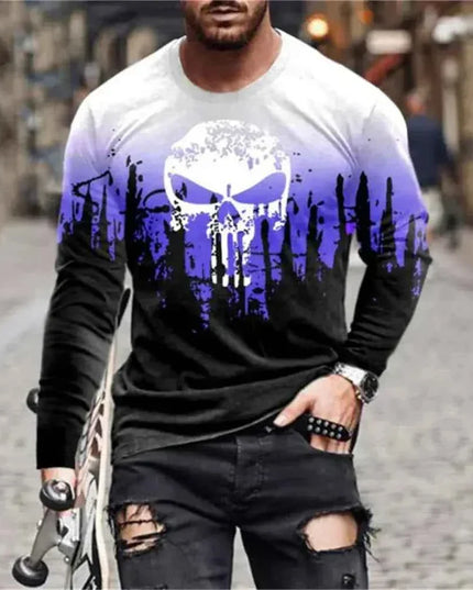 Retro Graffiti T-shirt - 3D Print Summer Men's Round Neck Tee - Next Level