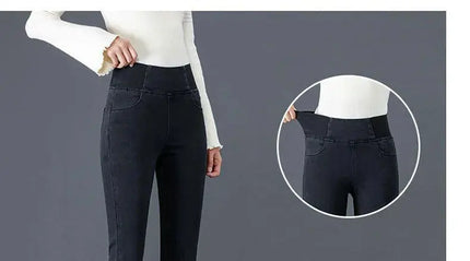 Elastic Waist Skinny Jeans Women for Spring Fashion - Next Level