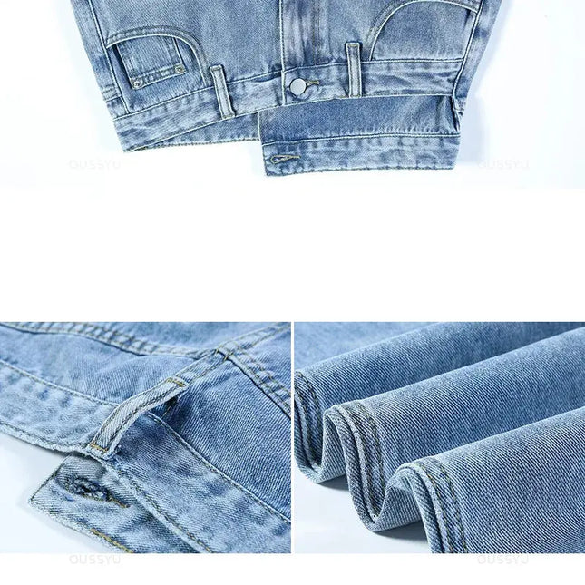 High Quality Wide Leg Cotton Jeans for Women - Stylish Denim Fashion - Next Level