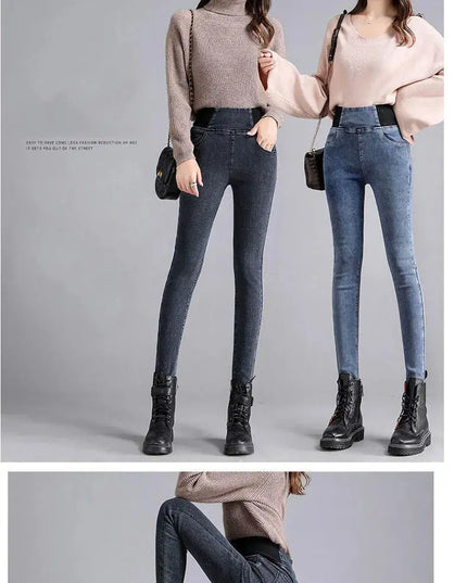 Elastic Waist Skinny Jeans Women for Spring Fashion - Next Level