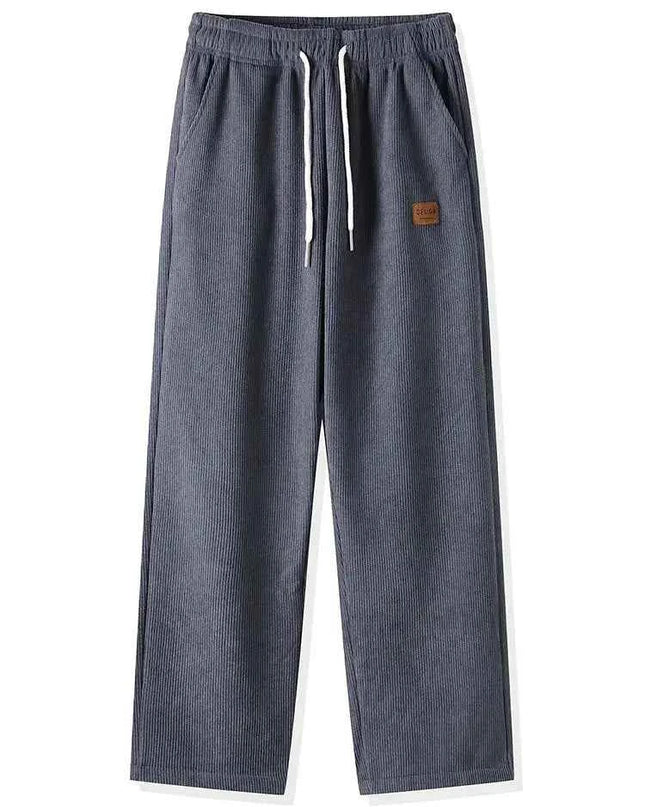 Winter Corduroy Sweatpants Men Drawstring - Next Level