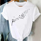 Women's Dandelion Pattern Top - New Round Neck Printed Style - Next Level