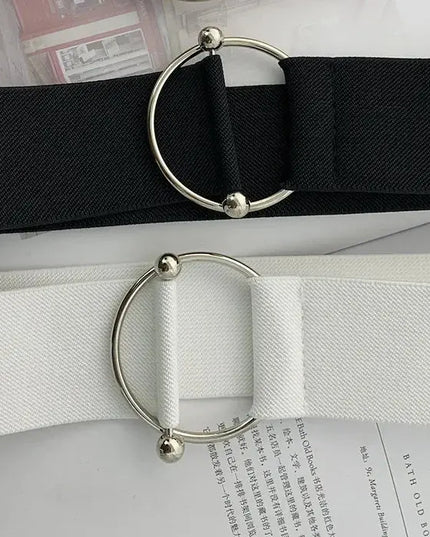 Belts for Women - Black Elastic Waist Belts for Women, Simple and Loose Design - Next Level