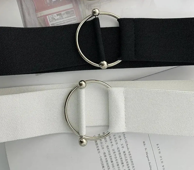 Belts for Women - Black Elastic Waist Belts for Women, Simple and Loose Design - Next Level