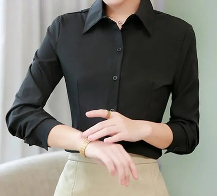 Elegantes weißes Damen Langarmshirt - Stilvoll & Vielseitig für jeden Anlass - Next Level
