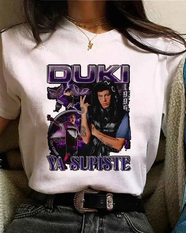 Duki Top Harajuku T Shirt - Funny Japanese Style Tee for Women - Next Level