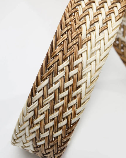 Women's Braided Belt with Irregular Metal Clasp - Next Level