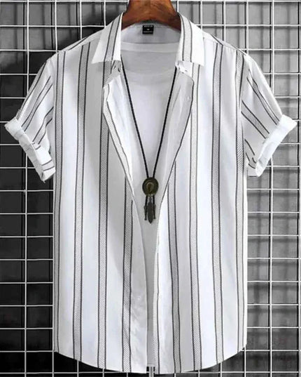 Hawaiian Shirts for Men Black Print High-Quality - Next Level