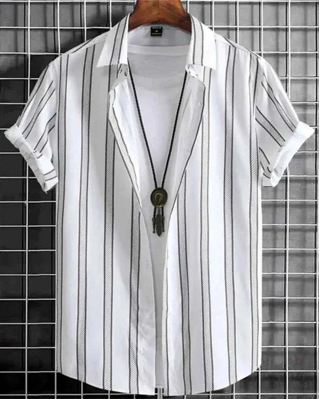 Hawaiian Shirts for Men Black Print High-Quality - Next Level