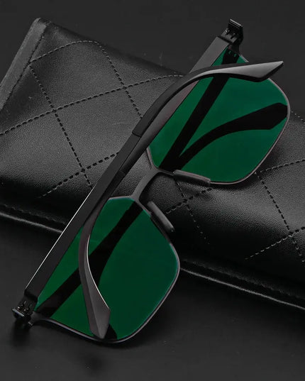 Polarized Sunglasses Men Fashion Square Big Frame for Stylish Eye Protection - Next Level