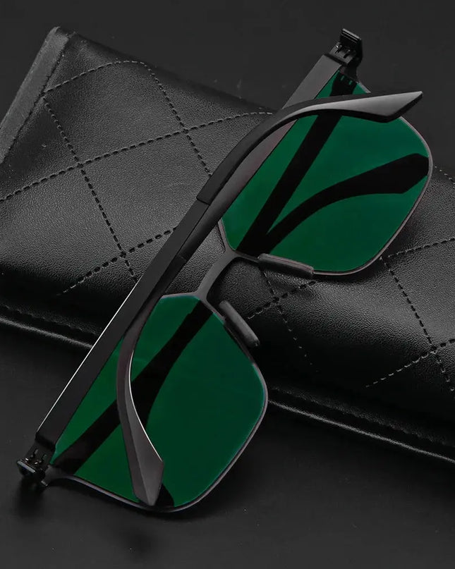 Polarized Sunglasses Men Fashion Square Big Frame for Stylish Eye Protection - Next Level