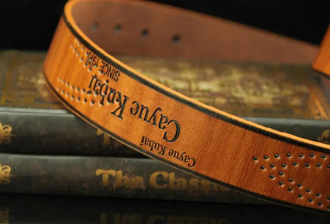 Men's Luxury Belt with Pin Buckle & Letter Print – Elevate Your Style - Next Level