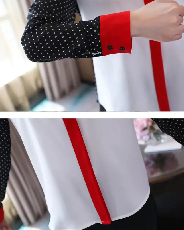 Office Lady Loose Lace Chiffon Shirts for Spring Fashion - Next Level