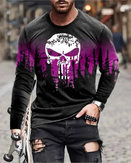 Retro Graffiti T-shirt - 3D Print Summer Men's Round Neck Tee - Next Level