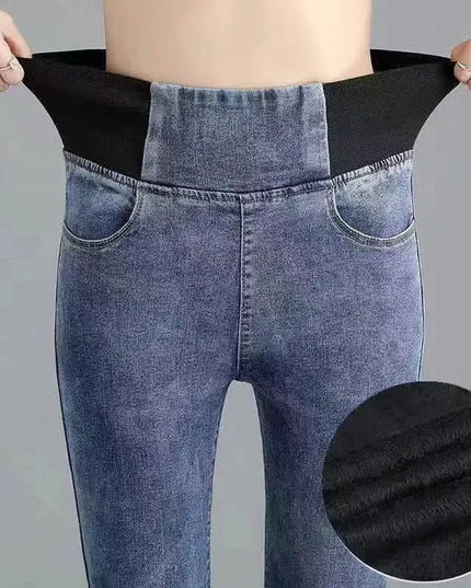 Elastic Waist Skinny Jeans Women for Spring Fashion - Next Level