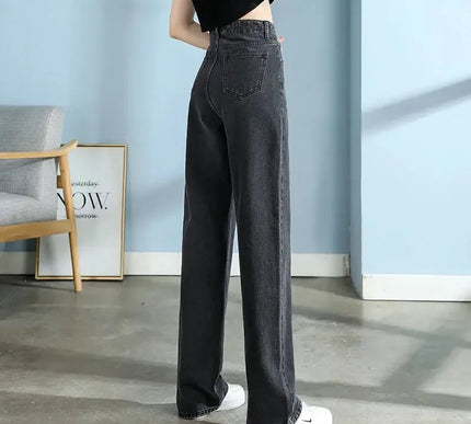 Stylische Baumwolljeans Damen weite Beinform für mühelosen Chic - Next Level