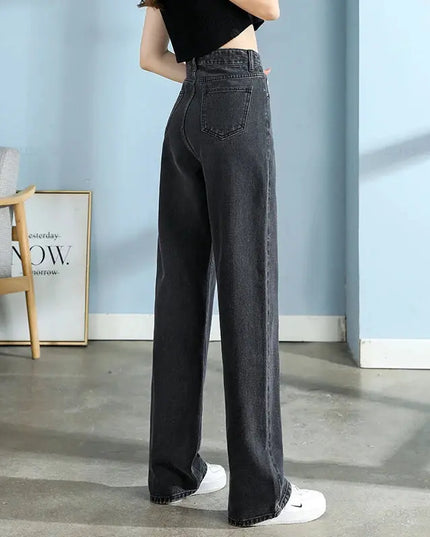 High Quality Wide Leg Cotton Jeans for Women - Stylish Denim Fashion - Next Level