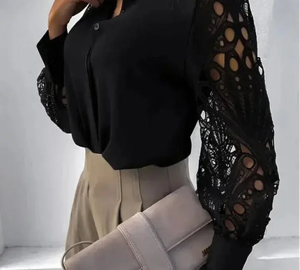 Weiße Spitzenbluse Damen - Elegante und sexy Herbstmode für Frauen - Next Level