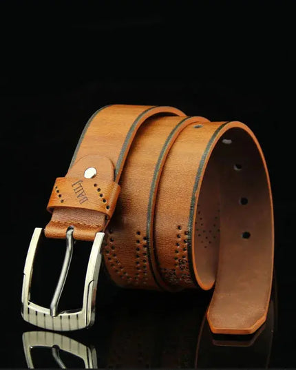 Men's Luxury Belt with Pin Buckle & Letter Print – Elevate Your Style - Next Level