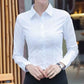 Elegant Women White Long Sleeve Shirt - Stylish & Versatile for Any Occasion - Next Level