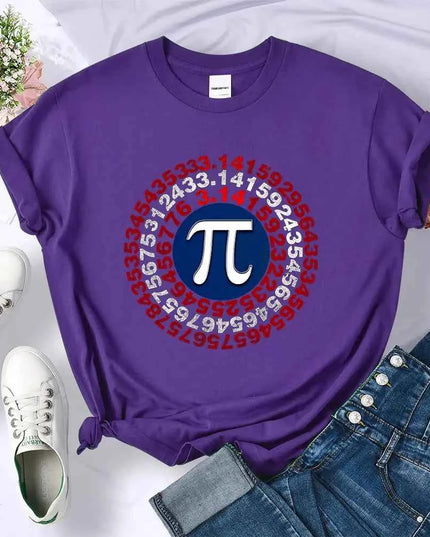 Funny Pi Spiral Geometry Shirt for Women - Unique Mathematics Apparel - Next Level