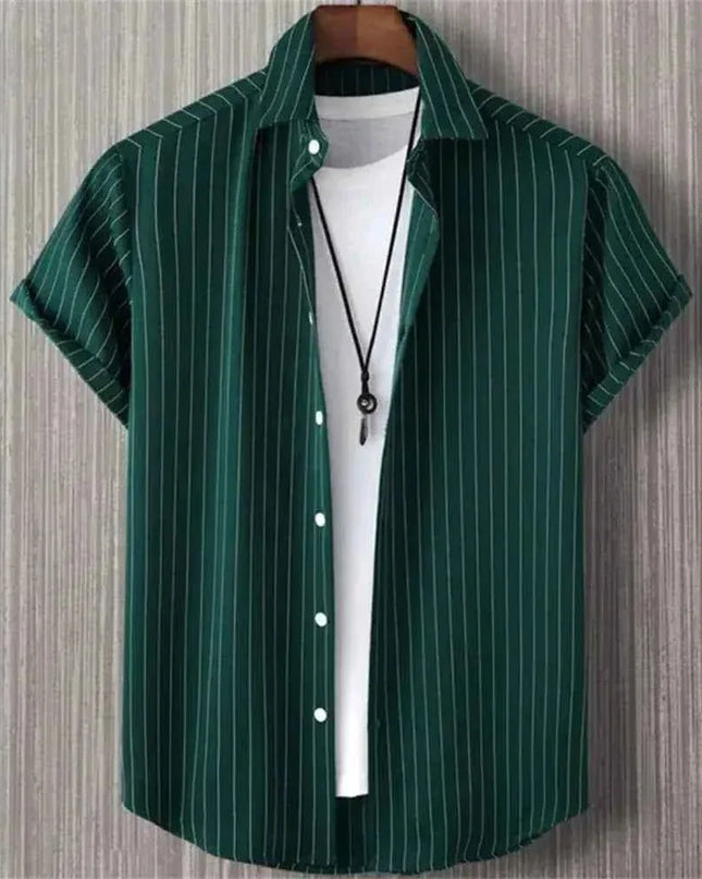 Hawaiian Shirts for Men Black Print High-Quality - Next Level