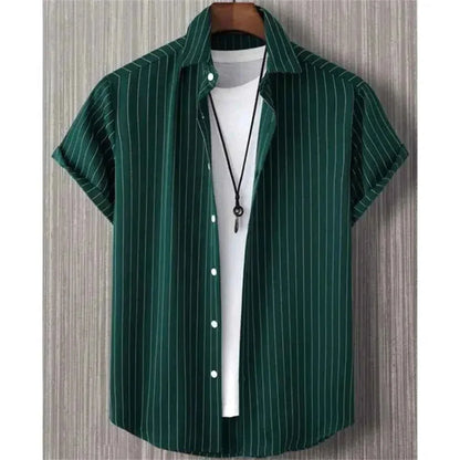 Hawaiian Shirts for Men Black Print High-Quality - Next Level