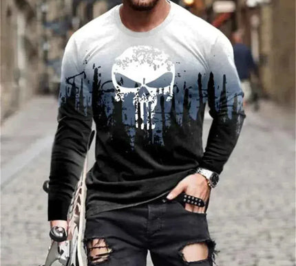 Retro Graffiti T-shirt - 3D Print Summer Men's Round Neck Tee - Next Level