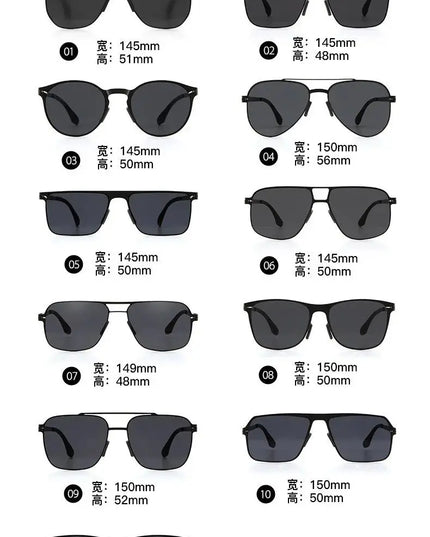 Polarized Sunglasses Men Fashion Square Big Frame for Stylish Eye Protection - Next Level