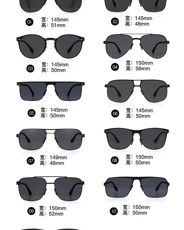 Polarized Sunglasses Men Fashion Square Big Frame for Stylish Eye Protection - Next Level