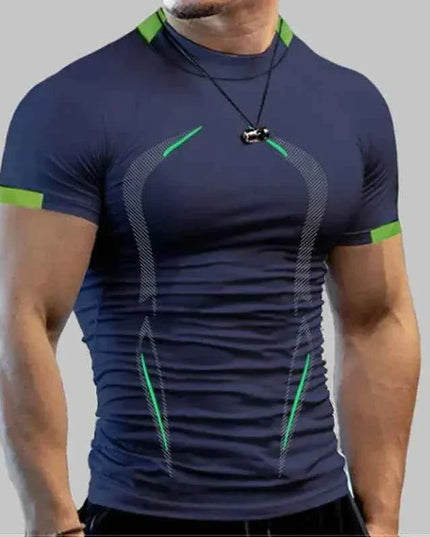 Men's Compression Gym Shirt Short Sleeve Bodybuilding Wear - Next Level
