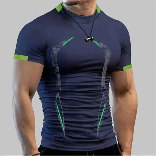 Men's Compression Gym Shirt Short Sleeve Bodybuilding Wear - Next Level