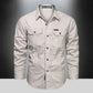 Cargo Shirts for Men Long Sleeve Casual Cotton Shirts - Next Level